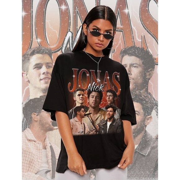 Retro Nick Jonas 90S Shirt Nick Jonas Tshirt Nick Jonas Graphic Tee - Picture 1 of 4